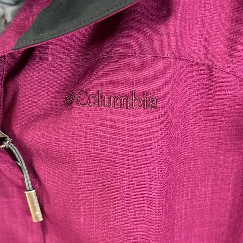 Columbia Maroon Hooded Jacket - Picture 5 of 17